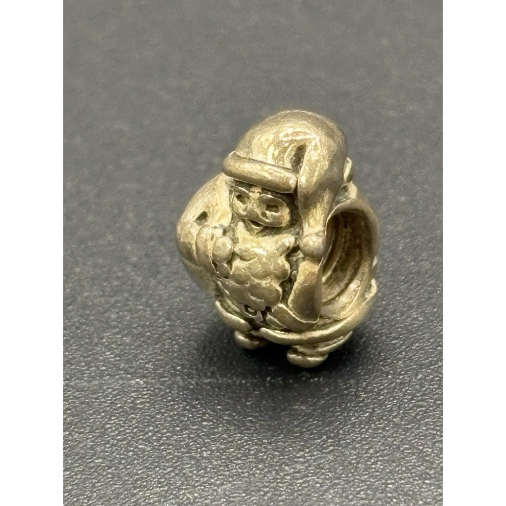 Vintage Pandora Sterling Silver Santa Claus Charm ALE E22